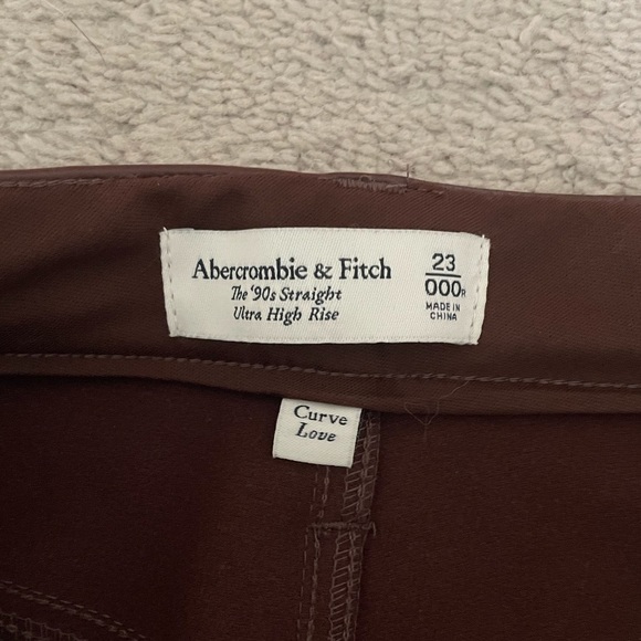Abercrombie & Fitch Brown Straight Leg Pants - Picture 3 of 4